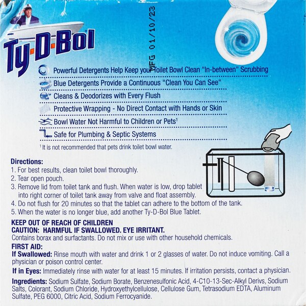 Ty-D-Bol Automatic Toilet Bowl Cleaner, 3CT