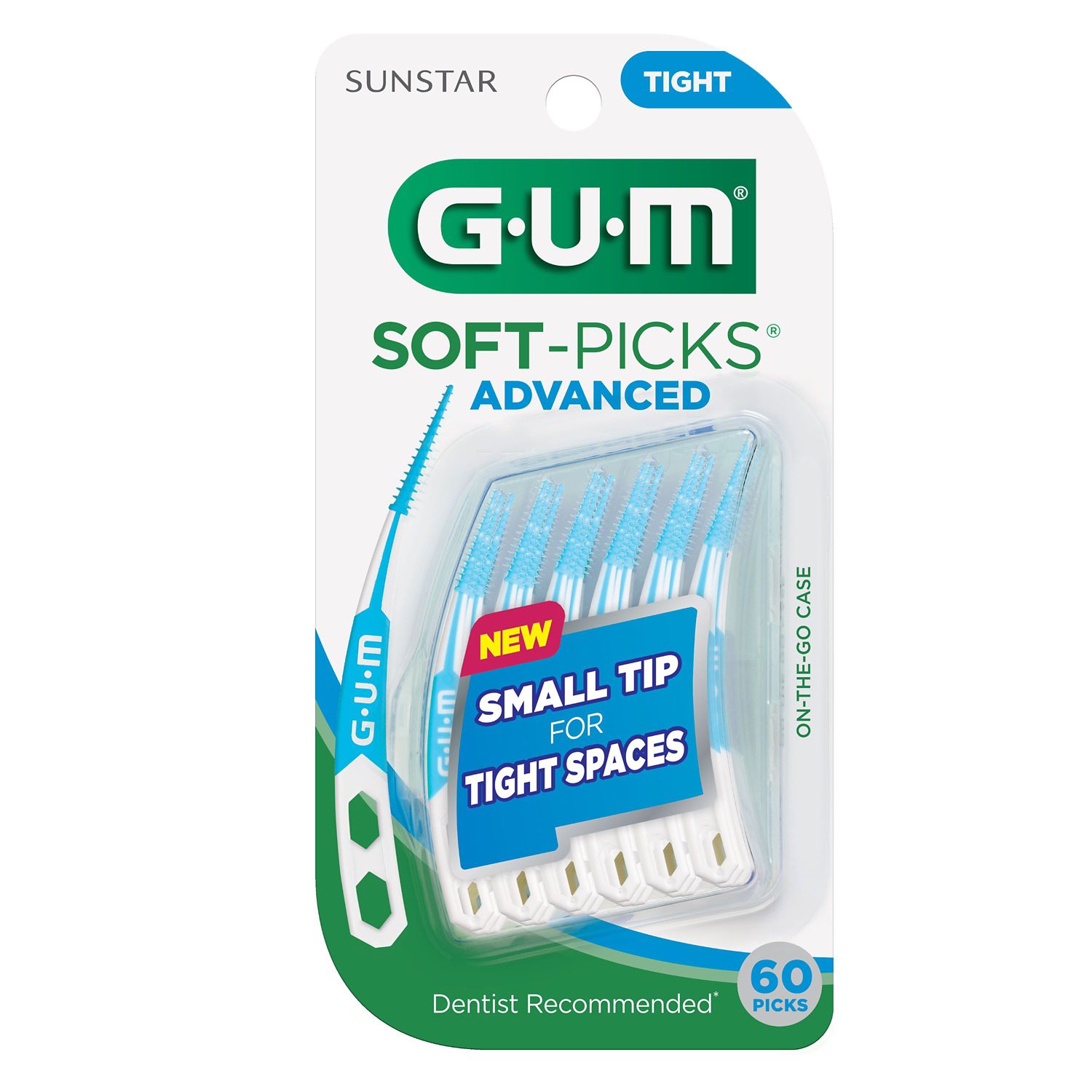 GUM Soft-Picks Advanced Tight Dental Picks, 60 CT