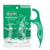 GUM Professional Clean Floss Picks, Fresh Mint, 150 CT, thumbnail image 3 of 12
