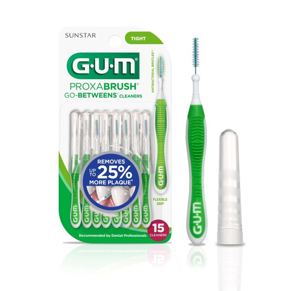 Gum Proxabrush Go-Betweens Cleaners, Tight, 12 CT