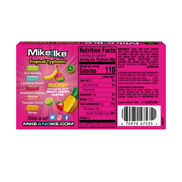 Mike and Ike Tropical Typhoon Theater Box, 4.25 oz