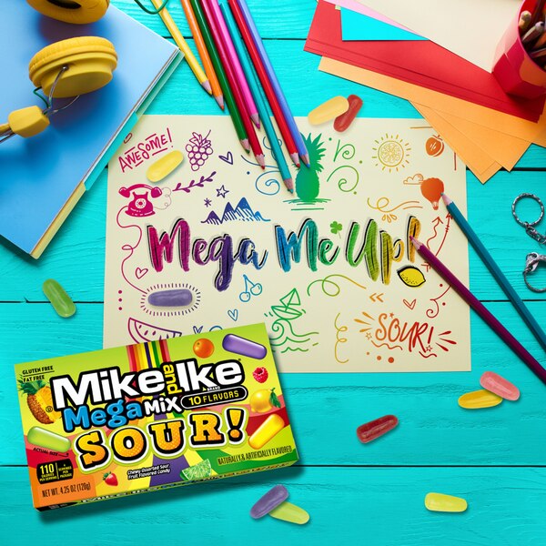 Mike and Ike Mega Mix-Sour, Theater Box, 4.25 oz