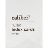 Caliber Ruled Index Cards White, thumbnail image