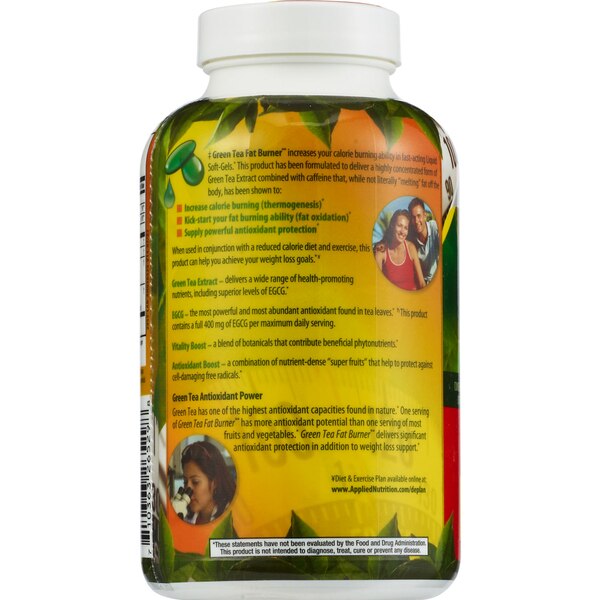 Applied Nutrition Green Tea Fat Burner Liquid Soft Gels - 90 CT