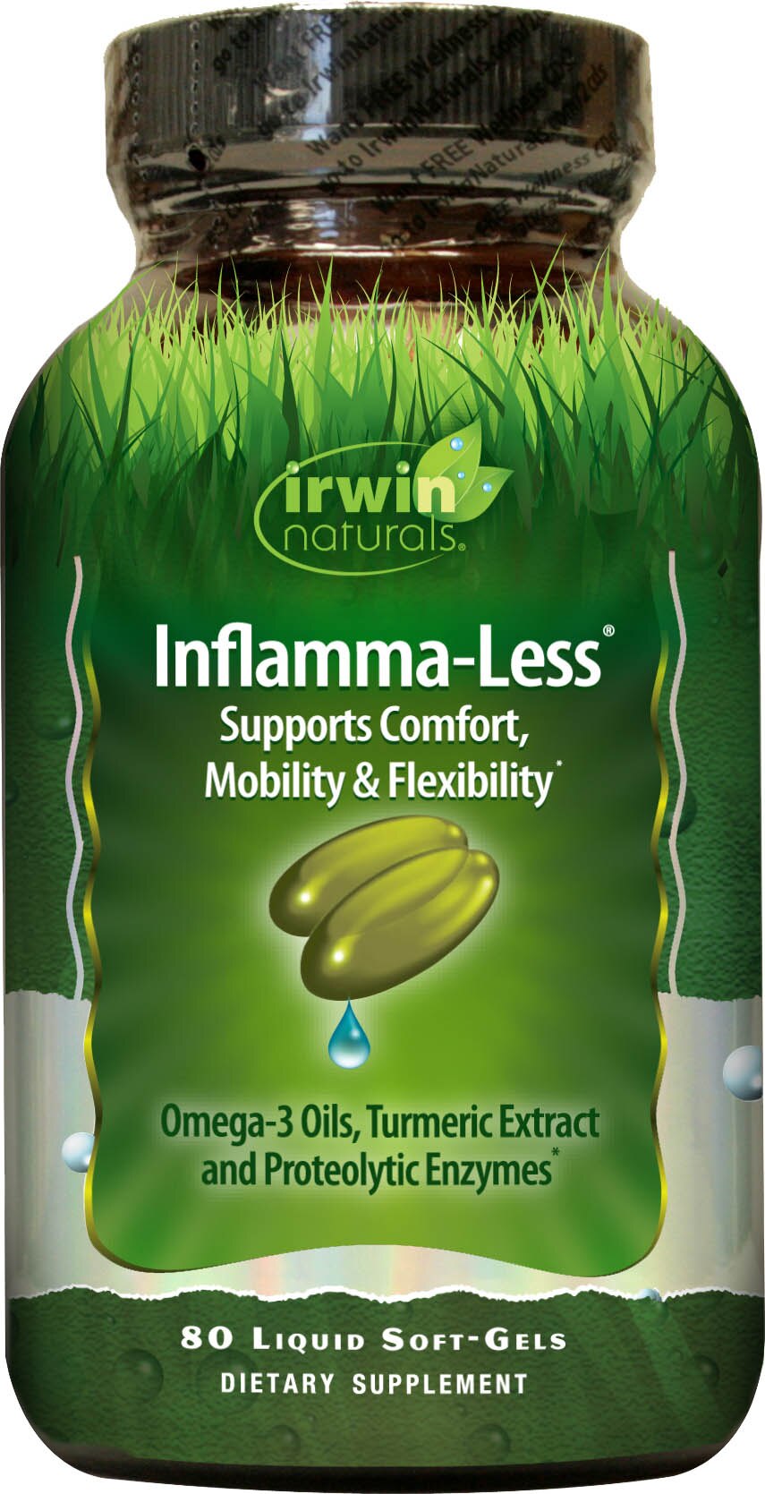 Irwin Naturals Inflamma-Less plus BioPerine - Cápsulas blandas, 80 u.