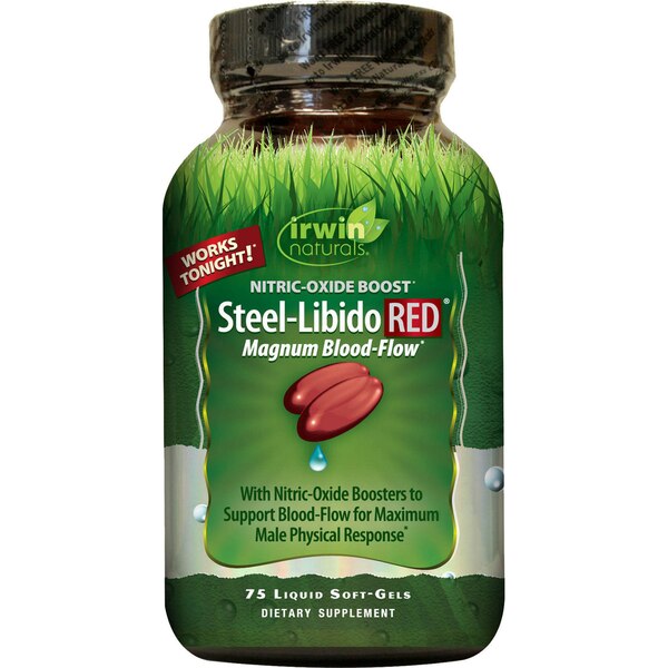 Irwin Naturals Steel-Libido Red plus BioPerine Softgels, 75 CT