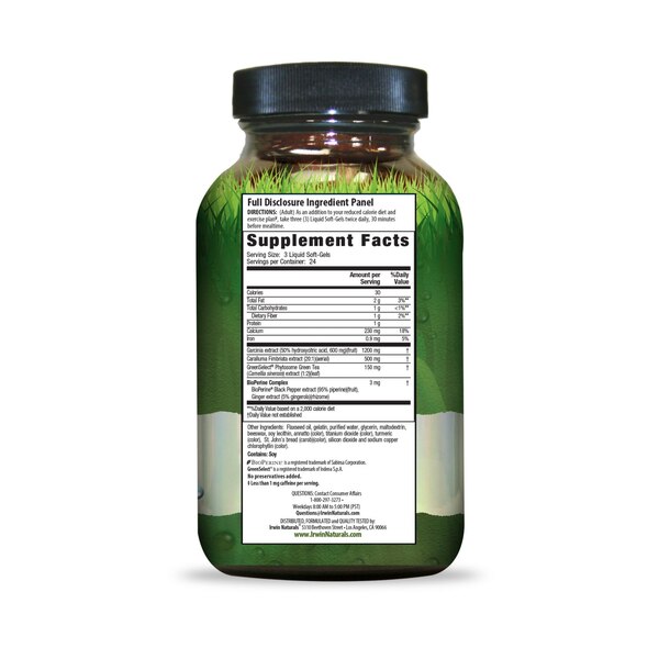 Irwin Naturals Triple Diet Max Accelerator plus BioPerine Softgels, 72 CT
