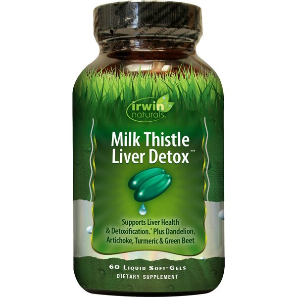 Irwin Naturals Milk Thistle Liver Detox plus BioPerine Softgels, 60 CT