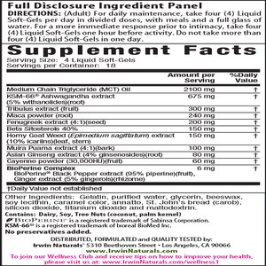Irwin Naturals Steel-Libido Peak Testosterone, 75 CT