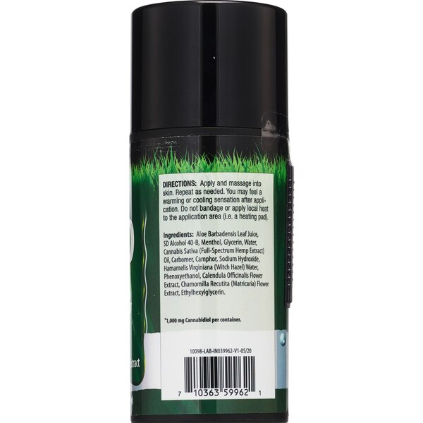 Irwin Naturals CBD Gel + Menthol 1000mg