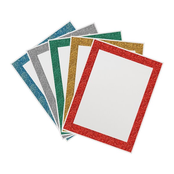 Ultra Brite Glitter Glam Poster Board, 11"x14", Assorted Colors