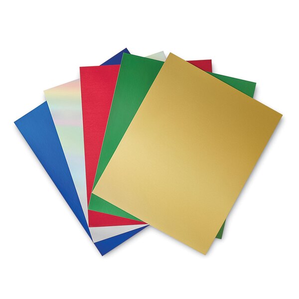 Royal Brites Mini Metallic Poster Board, Assorted Colors, 12 x 14 in, 10 ct