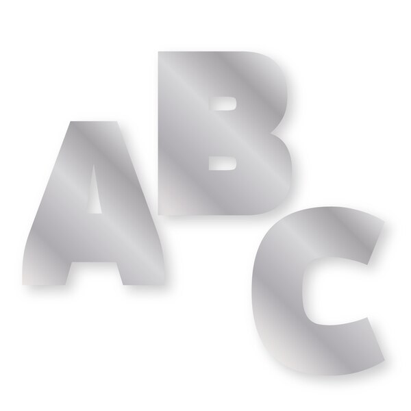 Royal Brites Holographic Foil Project Letters & Numbers Stickers, 2 in, 115 CT