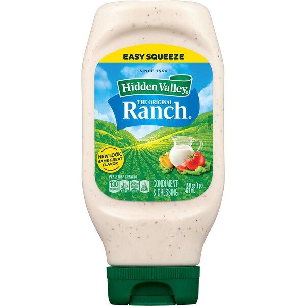 Hidden Valley Original Ranch Salad Dressing & Topping, Gluten Free, 16 oz