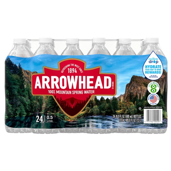Arrowhead 100% Mountain Spring Water Plastic Bottle