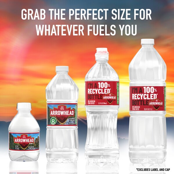 Arrowhead 100% Mountain Spring Water Plastic Bottle
