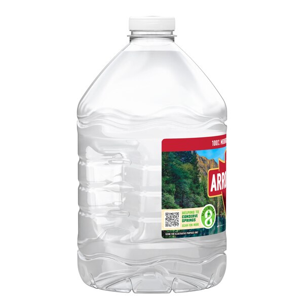 Arrowhead 100% Mountain Spring Water Plastic Jug, 101.4 oz