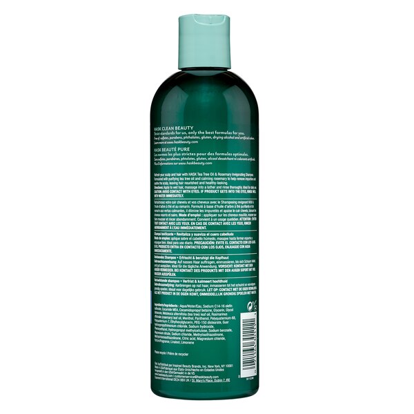 HASK Tea Tree Oil & Rosemary Invigorating Shampoo, 12 OZ