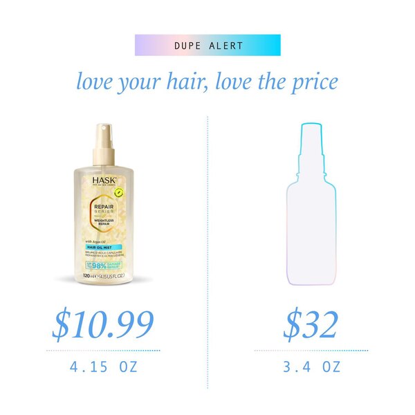 Hask Weightless Repair Hair Oil Mist, 4.1 OZ