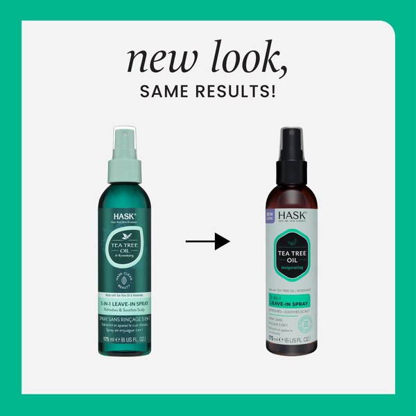 HASK Tea Tree Oil & Rosemary 5-in-1 Leave-In Spray, 6 OZ