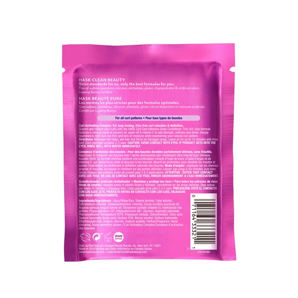 HASK Curl Care Intensive Deep Conditioner, 1 Packet
