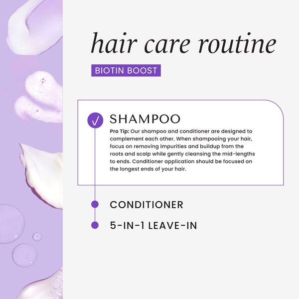 HASK Biotin Boost - Champú voluminizador, 12 oz