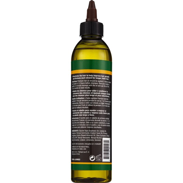 Difeel Black Castor Premium Hair Oil, 8 OZ