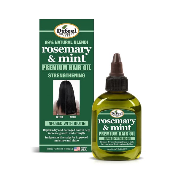 Difeel Rosemary And Mint Premium Hair Oil, 2.5 OZ