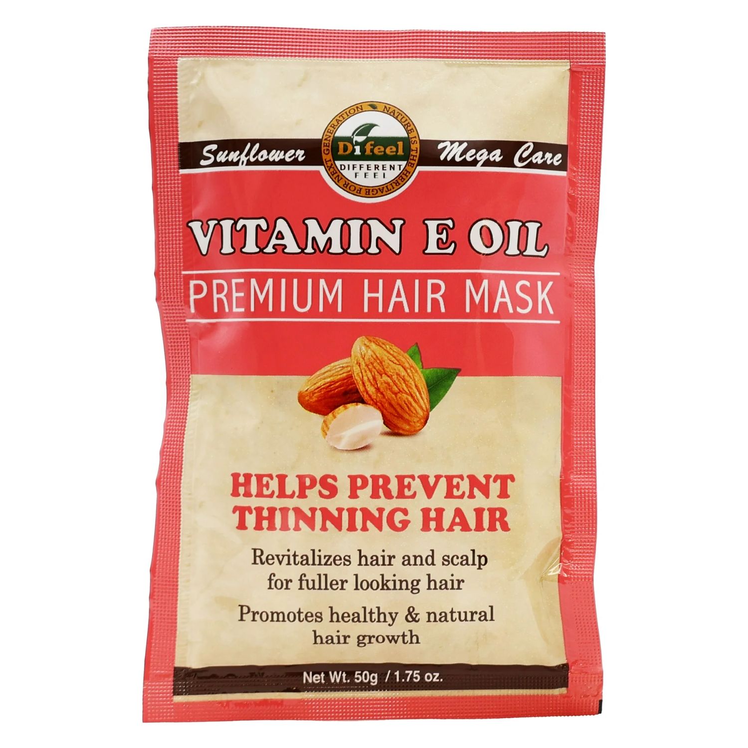 Difeel Premium Vitamin E Oil Hair Mask, 1.75 OZ