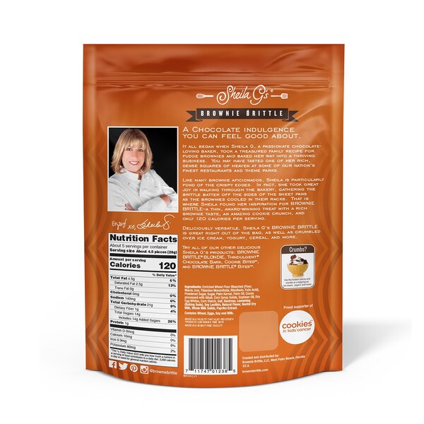 Sheila G's Brownie Brittle, Salted Caramel, 5 oz
