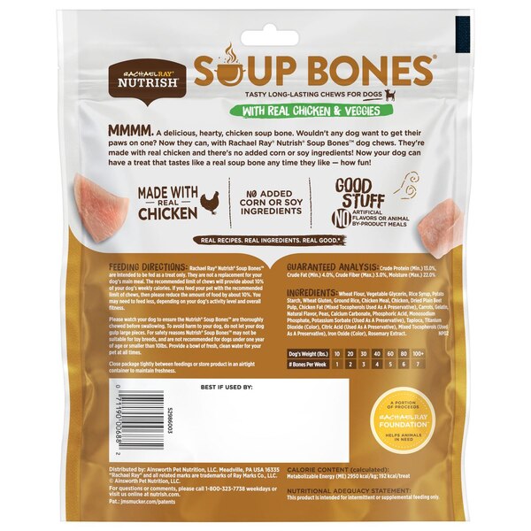 Rachael Ray Nutrish Soup Bones With Real Chicken & Veggies