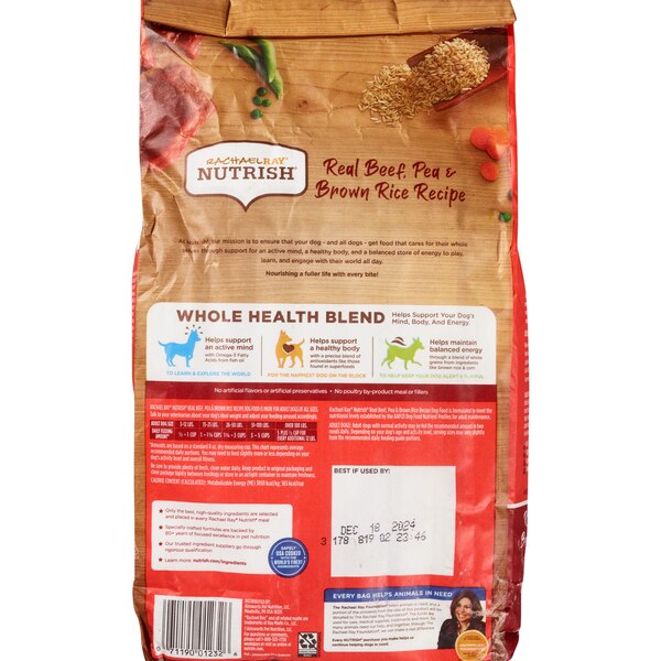 Rachael Ray Nutrish Super Premium Natural Food For Dogs, 56 OZ