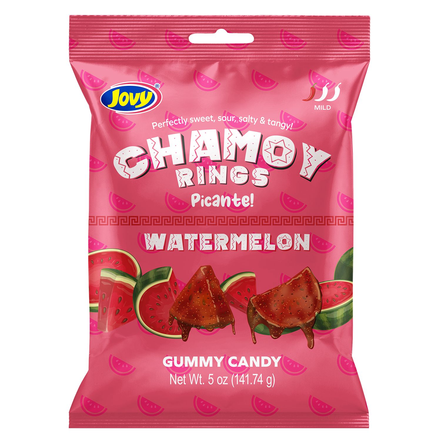 Jovy, Watermelon Chamoy, Gummy Rings, 5 oz