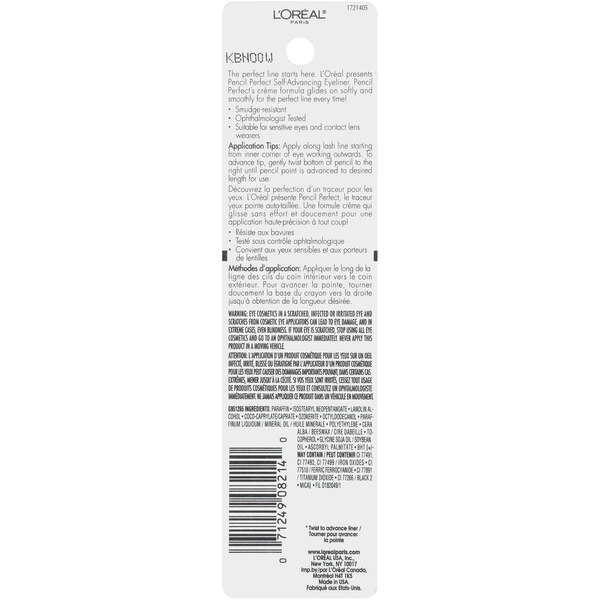 L'Oreal Paris Pencil Perfect Self Advancing Eyeliner