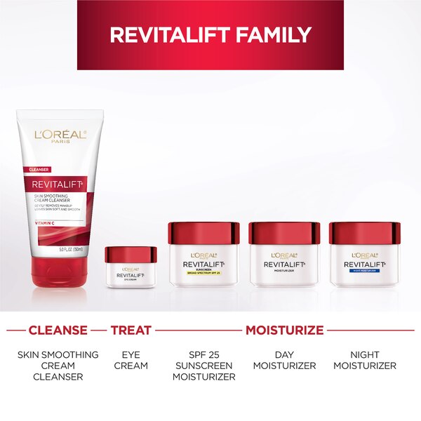 L'Oreal Paris Revitalift Anti Wrinkle + Firming - Crema de noche antienvejecimiento, 1.7 oz