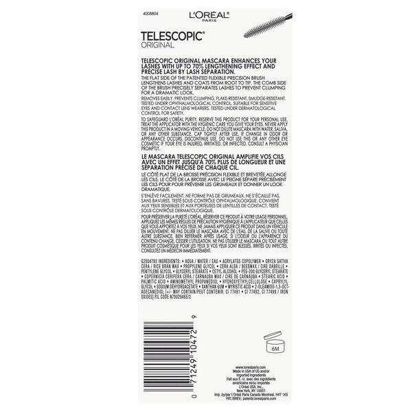 L'Oreal Paris Telescopic Original Washable Mascara