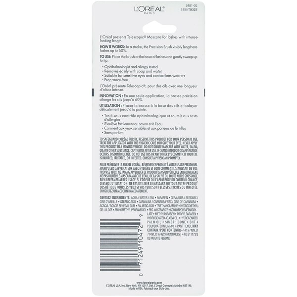L'Oreal Paris Telescopic Original Washable Mascara