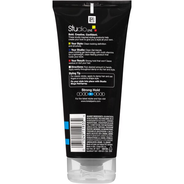 L'Oreal Paris Studio Line Clear Minded Clean Gel, 6.8 OZ