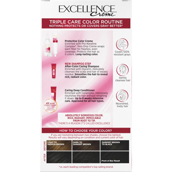 L'Oreal Paris Excellence Creme Permanent Triple Care Hair Color