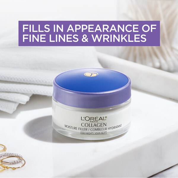 L'Oreal Paris Collagen Moisture Filler Facial Day Night Cream, 1.7 OZ