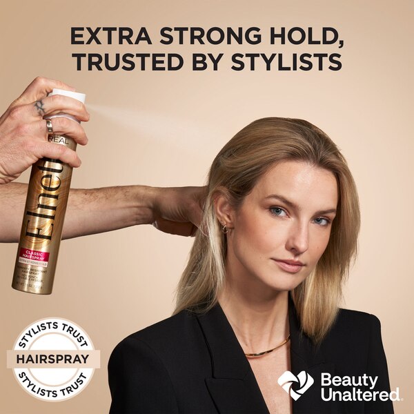 L'Oreal Paris Elnett Satin Extra Strong Hold Hair Spray for Color Treated Hair