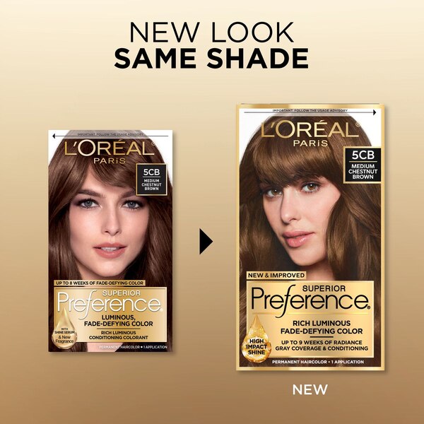 L'Oreal Paris Superior Preference Fade-Defying Shine Permanent Hair Color