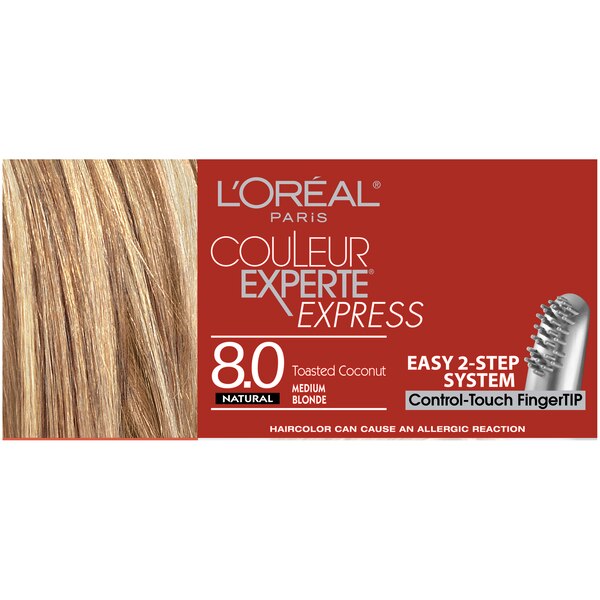 L'Oreal Paris Couleur Experte Express Hair Color, 8.0 Toasted Coconut