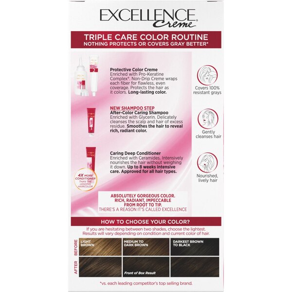 L'Oreal Paris Excellence Creme Permanent Triple Care Hair Color