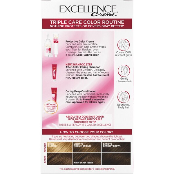 L'Oreal Paris Excellence Creme Permanent Triple Care Hair Color