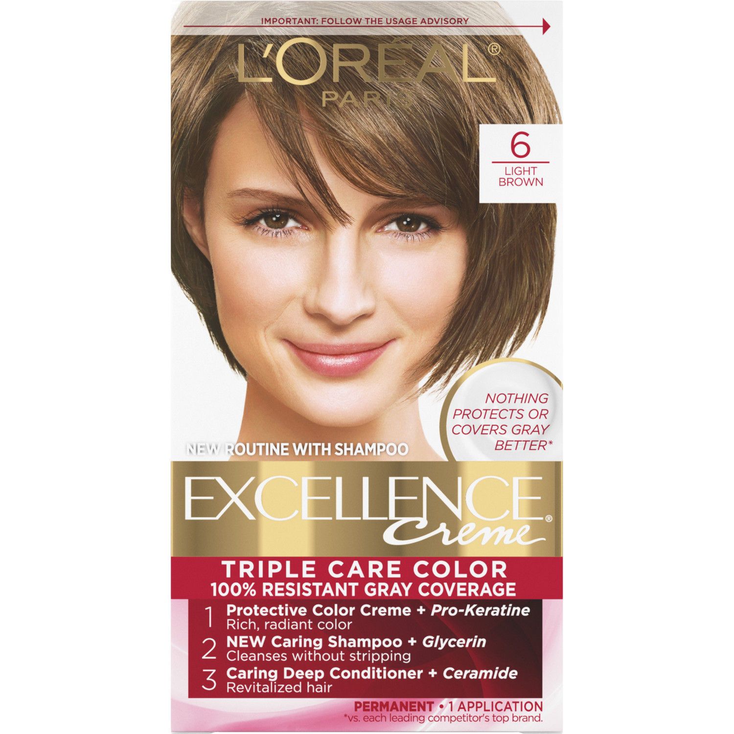 L'Oreal Paris Excellence Creme Permanent Triple Care Hair Color
