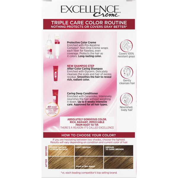 L'Oreal Paris Excellence Creme Permanent Triple Care Hair Color