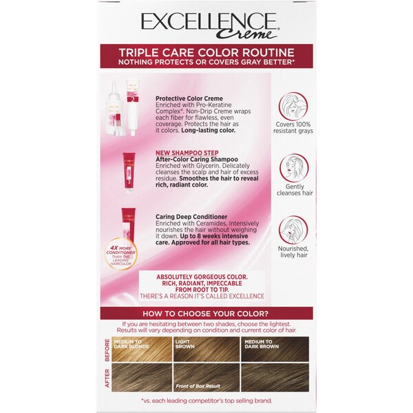 L'Oreal Paris Excellence Creme Permanent Triple Care Hair Color