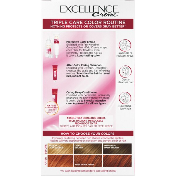 L'Oreal Paris Excellence Creme Permanent Triple Care Hair Color