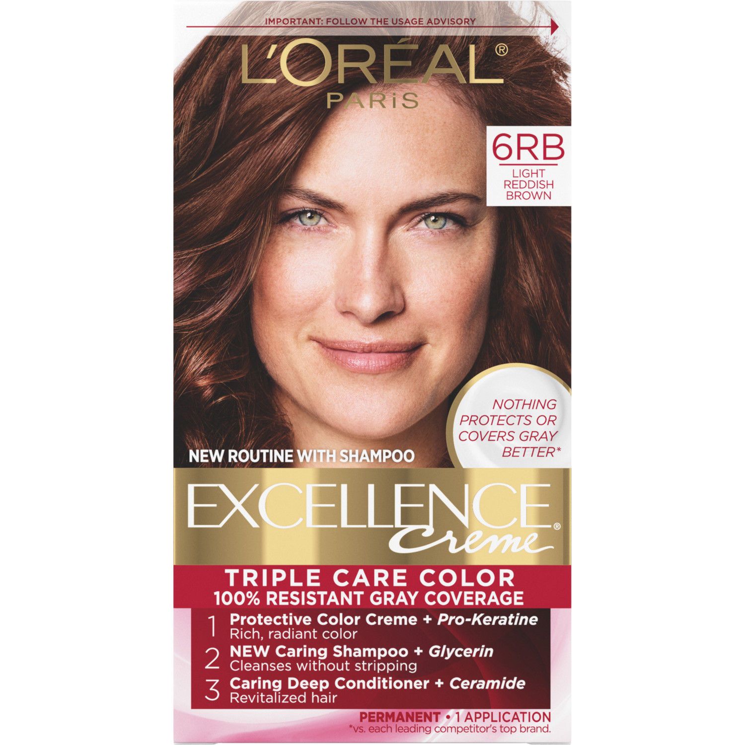 L'Oreal Paris Excellence Creme Permanent Triple Care Hair Color